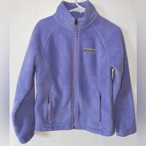Columbia Girls Fleece Jacket Purple size Small (7-8)